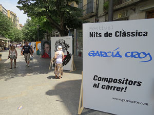 Nits de Clàssica 2015. Exposició Compositors als carrer! pintures de Martí Garcia Cros 