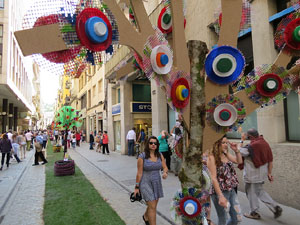 Temps de Flors 2015. El Mercadal. Plaça de Santa Susanna, carrer Nou i carrer de Santa Clara