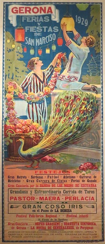 Cartell de les Fires de Sant Narcís de 1929