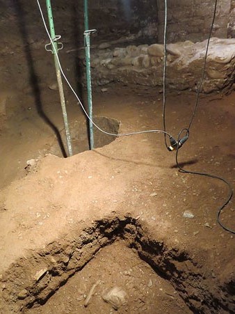 Àrea de l'excavació on s'han localitzat les inhumacions