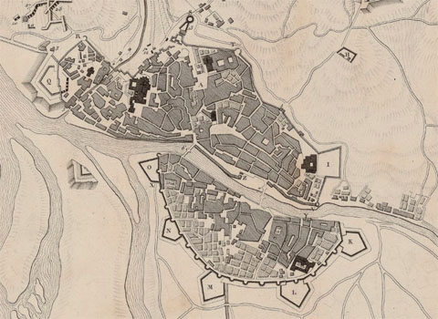 Plan du Siège de Gironne. Par l'Armée de sa Majesté en Catalogne en 1809