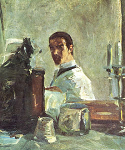 Autoretrat davant d'un mirall (1880)
