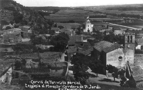 L'església, el monestir i la carretera de Sant Jordi