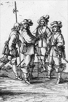 Uniformes militars de participants al setge de Roses de 1645