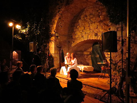 El Pati dels Rabins, del Centre Bonastruc ça Porta, escenari de la representació