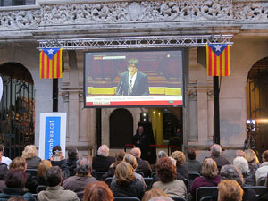 Seguiment de la investidura de Carles Puigdemont com a president de la Generalitat de Catalunya