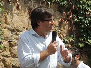 Presentació a Girona dels candidats de la llista Junts pel Sí