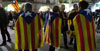 Concentració a la plaça del Vi. Carles Puigdemont candidat a President de la Generalitat