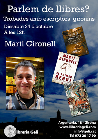 Cartell de l'esdeveniment amb Martí Gironell