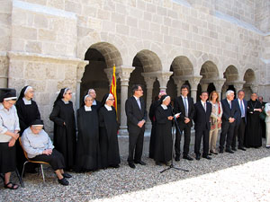 Inauguració de la restauració del claustre de Sant Daniel