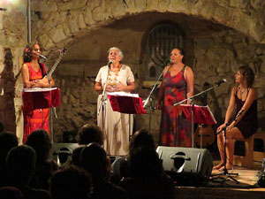 17a Jornada Europea de la Cultura Jueva. Concert de Rosa Zaragoza amb Rusó Sala, Gabriela Ahumada i Tamara Prezek