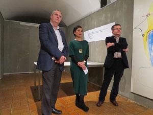 Inauguració de l'exposició d'obres de Damià Escuder al Museu d'Història de Girona 