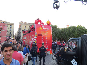 Celebració de l'ascens del Girona FC a primera divisió