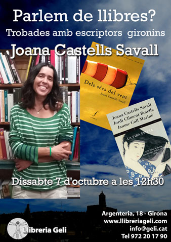 Cartell de l'esdeveniment amb Joana Castells