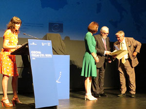 Lliurament del Premi d'Europa 2016 a Girona, atorgat pel Consell d'Europa