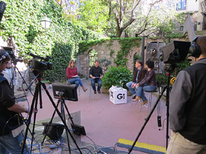 Programa 1mon.cat de Xip TV al Call. Emissió del capítol 116 des del Call de Girona