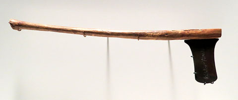 Models d'eines de dipòsits de fundació. Fusta i bronze. Dinastia XVIII, regnat d'Hatshepsut, Ca. 1472-1458 aC. Deir el-Bahari, Tebes