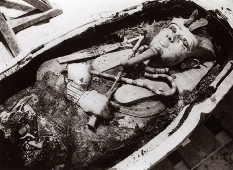Descobriment del sarcòfag de Tutankamon. 1922