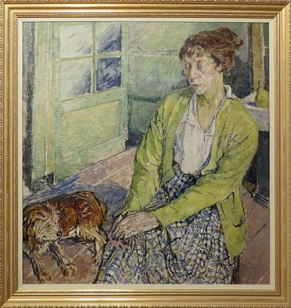Mela Muter. Dona amb gos. 1917