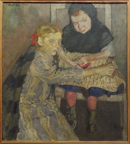 Mela Muter. Noia cega amb tutora (Dues nenes poloneses). 1908-1913