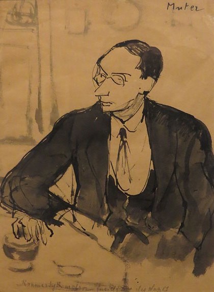 Mela Muter. Retrat del pintor Roman Kramsztyk. Ca. 1921
