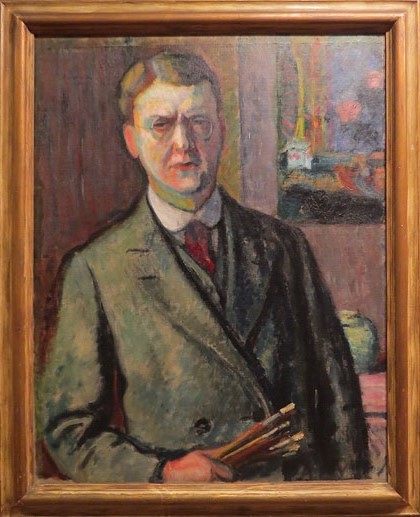 Józef Pankiewicz. Autoretrat amb pinzells a la mà. 1909