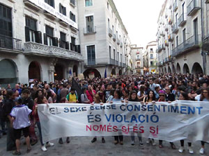 Manifestació contra la sentència de La Manada