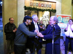 Premis homenatge Xavier Cugat, organitzat pel Festival de Cinema de Girona, a la plaça de l'Oli