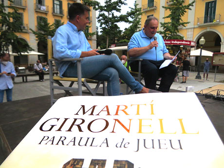 Presentació 'Paraula de jueu' de Martí Gironell, a la plaça de la Independència