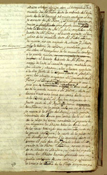 Pàgina de 'Narraciones Históricas desde el ao 1700 al 1725' de Francesc de Castellví i Obando