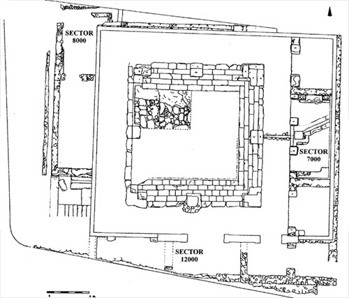Termes romanes de Caldes de Malavella. Planta general. Segles I-II dC