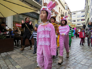 Celebraci&oacute; de l'any nou xin&egrave;s a Girona. La cercavila
