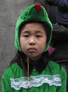 Celebraci&oacute; de l'any nou xin&egrave;s a Girona. La gent