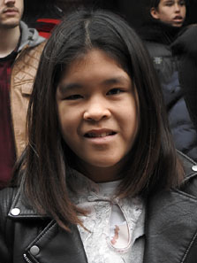 Celebraci&oacute; de l'any nou xin&egrave;s a Girona. La gent