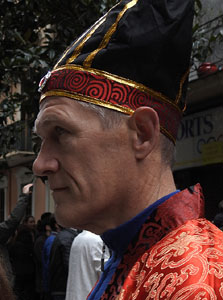 Celebraci&oacute; de l'any nou xin&egrave;s a Girona. La gent