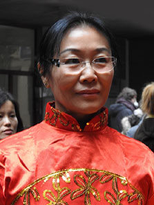 Celebraci&oacute; de l'any nou xin&egrave;s a Girona. La gent