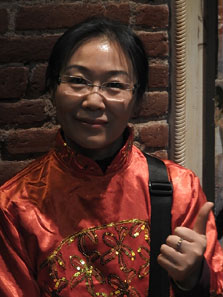 Celebraci&oacute; de l'any nou xin&egrave;s a Girona. La gent