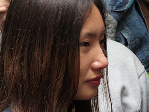 Celebraci&oacute; de l'any nou xin&egrave;s a Girona. La gent