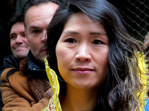 Celebraci&oacute; de l'any nou xin&egrave;s a Girona. La gent