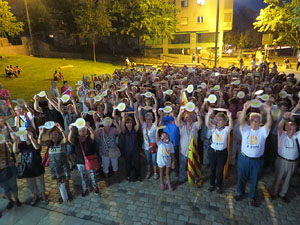 Assaig de la Diada 2016 al Jardí de la Infància