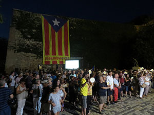 Assaig de la Diada 2016 al Jardí de la Infància
