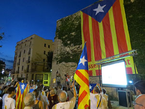 Assaig de la Diada 2016 al Jardí de la Infància