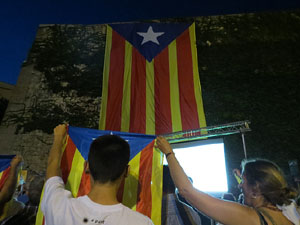 Assaig de la Diada 2016 al Jardí de la Infància