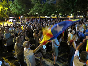 Assaig de la Diada 2016 al Jardí de la Infància