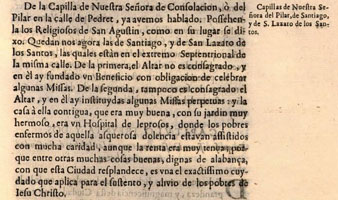 La capella del Pilar, esmentada per Roig i Jalpí (1624-1691)