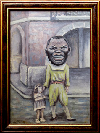 Capgròs de Girona. Oli de Lluís Suy