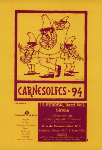 Cartell de Carnestoltes a Girona, de 1994