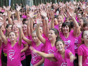 Cursa de la Dona 2016. Concentraci&oacute; i sortida del Parc de la Devesa