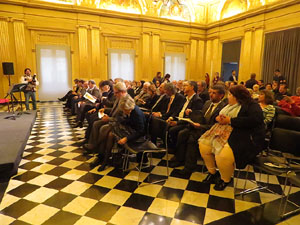 Celebració del Dia d'Europa 2016 al Saló de Descans del Teatre Municipal de Girona