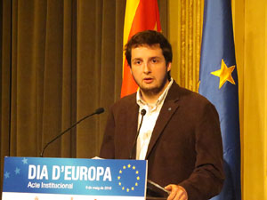 Celebració del Dia d'Europa 2016 al Saló de Descans del Teatre Municipal de Girona